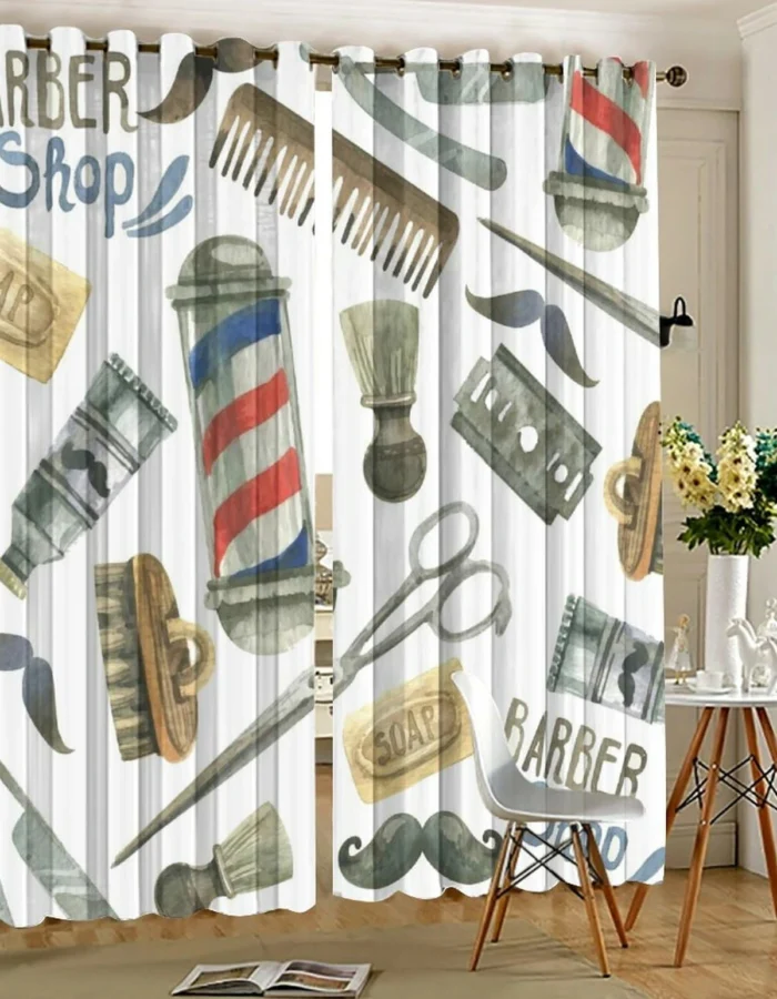 Curtains for barbershops